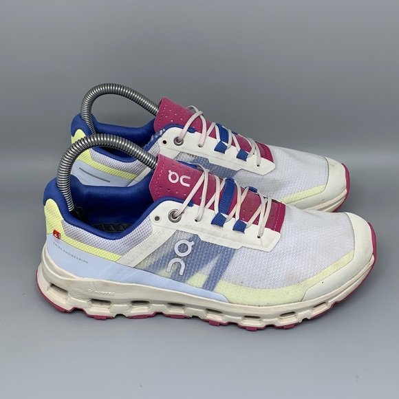 On Running Shoes - On Cloudventure Trail Pink Blue Running Shoes Women's Sz‎ 8